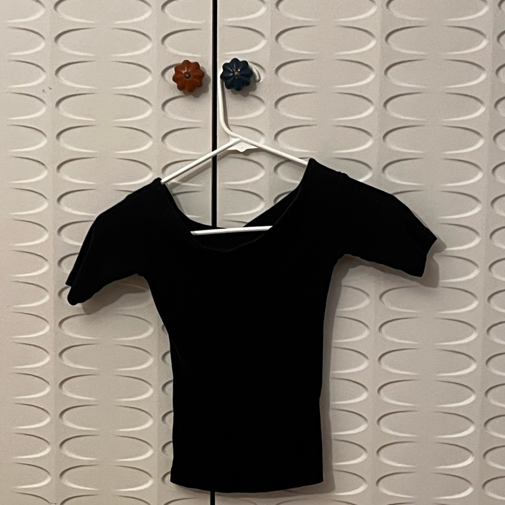 Black Off Shoulders Women’s Top, Size XS